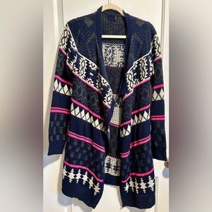 Poof Open Front Duster Cardigan